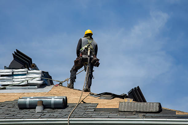Professional Roof Replacement technician working in Ledbetter, TX